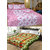 Combo of Cotton Double Bedsheet with 2 Pillow Covers and Double AC Blanket
