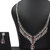 Menal Silver Plated Multi Diamond Necklace Set
