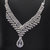 Menal Silver Plated White Diamond Necklace Set