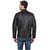 Leather Retail Designer Black Faux Leather Jacket for Man
