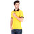COFAGIF Polo Half Sleeve Men's  Yellow T-Shirt
