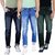 Red Code Pack of 3 Men's Multicolor Slim Fit Jeans