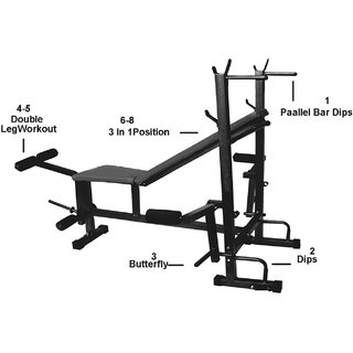 Buy Paramount Basic Gym Equipment 8 IN 1 Bench For Smooth Muscles Online 3999 from ShopClues