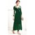 Fkart Stylish Green Colour Georgette Anarkali DressMaterial