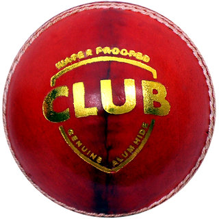 W sports 4 Piece - Club Genuine Leather Hand Sewn Ball - Pack of 1 (4 Piece ball) Color - Red