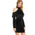 Aashish Garments - Black Cold Shoulder Ruffle Dress