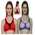 Oleva Red And Blue Full Coverage  Pack Of 2 Sports Bra Ovd-10005