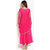 Fabliva Dark Pink Embroidered Silky Net Anarkali Suit