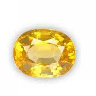7.5 Ratti Pitambari Neelam Yellow Sapphire IGL Certified
