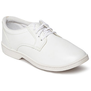 Buy Paragon Boys White School Shoes 
