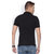 Squarefeet Black Polyester Polo Neck Tshirt For Men
