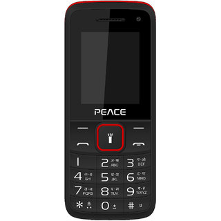 Peace Knight Feature Mobile Phone(Black+Red)( 850 MAh B