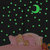 Night Glowing Plastic Radium Magic Moon Stars for Kids Rooms - 1 Pc