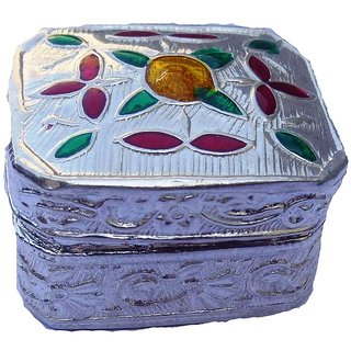 Ankit Collection Sterling Silver Sindoor Box (Sindoor Dani) for Pooja (AC163BOPOOJA)