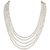 RWT White Pearl Five Layer Necklace For Women