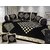 The Intellect Bazaar 500 TC Chenille Velvet Diwan Set ( 8 pieces ) -Black