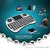 Hot!!!Portable 2.4G Rii Mini i8 Wireless Keyboard Mouse Combo with Touchpad for PC Pad
