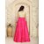 Fashionuma Designer Fancy Silk  Pink Anarkali Gown Salwar Suit