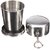 Portable Folding Stainless Steel Travel Camping Water Mug Cup Glass