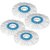 Pack of 4 Replacement Easy Spin Mop Head Refill Duster (White)