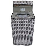 Dream CareAbstract Silver coloured Waterproof & Dustproof Washing Machine Cover For MIDEA MWMTL062M3Q Fully Automatic Top Load 6.2 kg washing machine