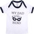 Gkidz Infants pack of 5 Dad theme Cotton Printed White T-shirts Combo