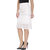 Mansi Collections White Embroidered A-line Skirt For Women