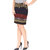 Mansi Collections Black Embroidered Straight Skirt For Women