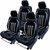 Musicar Maruti Eeco Black Leatherite Car Seat Cover with 1 Year Warranty And Steering cover  Free