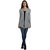 MansiCollections Grey Lycra Shrug For Women'S