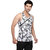 Omtex Sublimated Criss Cross Gym Vests For Men - White