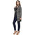 MansiCollections Black Wool Cardigans For Women