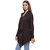 MansiCollections Brown Wool Cardigans For Women
