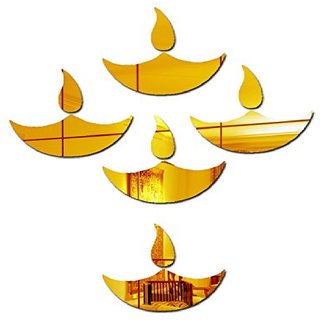 Diwali Sticker Set Easy Decal Diwali Diya Decoration Wall Art