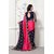 Meia Pink & Blue Georgette Embroidered Saree With Blouse