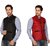 Garun Multi Cotton Blend Nehru Jacket - Pack of 2
