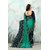 Meia Green Georgette Embroidered Saree With Blouse