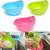 Multipurpose Vegetable and Fruit Basket Cum Rice Wash Sieve Washing Bowl Colander (Random Colour)