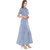 Mystique India Indigo blue Long Dress with pockets