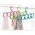 Martand Premium Quality Plastic Hanger for Scarfs,Ties,Belts  Dupatta,Single Piece 5-Circle Plastic Ring Hanger for Scarf, Shawl, Tie, Belt, Closet Accessory Wardrobe Organizer (Assorted Colors)