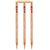 KKS - Natural Cricket Stump (Set of 3) + 2 bails