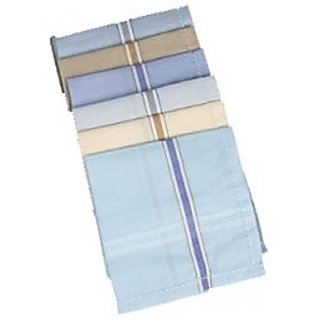 Luxmi Pack of 12 cotton Multicolor Handkerchief For Men