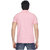 Squarefeet Pink Poly Cotton Polo Neck Tshirt For Men