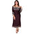 Jugend Coffee Coloured Round Neck Full Sleeve Long street cut  Heavy Rayon  Kurti For Women and Girls