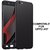 MOBIMON 360 Degree Full Body Protection Front Back Case Cover (iPaky Style) with Tempered Glass for Oppo A57 (Black)
