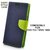 Mobimon Stylish Luxury Mercury Magnetic Lock Diary Wallet Style Flip Cover Case For Vivo Y53 - Blue