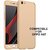 MOBIMON 360 Degree Full Body Protection Front  Back Case Cover (iPaky Style) with Tempered Glass for OPPO A57 ( GOLD)