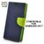 Mobimon Luxury Mercury Magnetic Lock Diary Wallet Style Flip Cover Case for Samsung Galaxy On7 Pro and On7 (Blue)