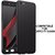 MOBIMON 360 Degree Full Body Protection Front Back Case Cover (iPaky Style) with Tempered Glass for Oppo F1S - Black