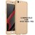 Brand Fuson 360 Degree Full Body Protection Front Back Case Cover (iPaky Style) with Tempered Glass for VIVO Y53 (Gold)